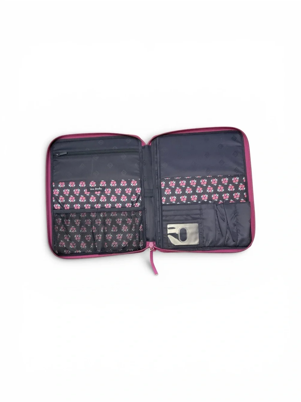 Vera Bradley Quilted Paisley Folio Tablet Organizer in Purple and Orange